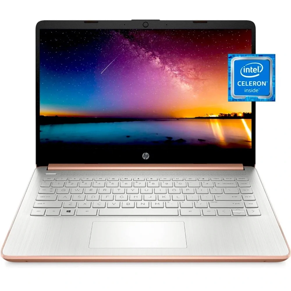 HP 14 Laptop, Intel Celeron N4020, 4 GB RAM, 64 GB Storage, 14-inch Micro-edge